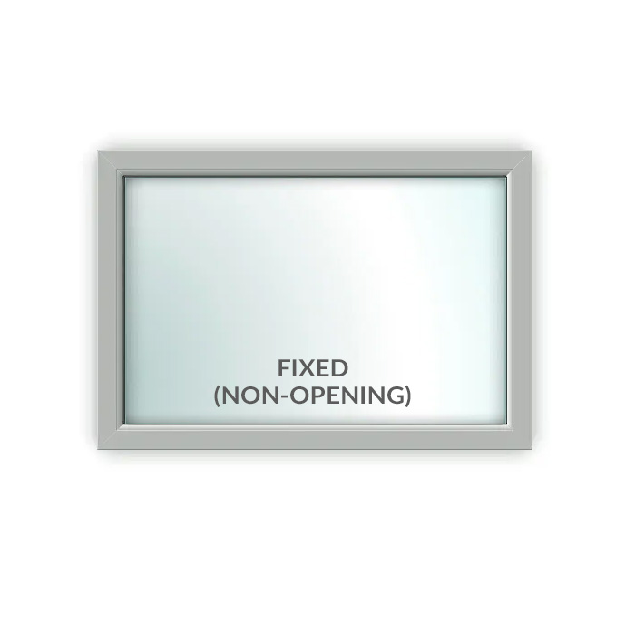 Agate Grey Fixed Window