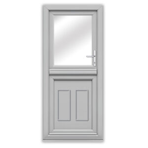 Agate Grey upvc Stable Door with Clayton Panel