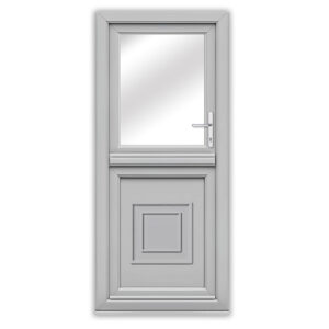 Agate Grey upvc Stable Door with Regal Panel