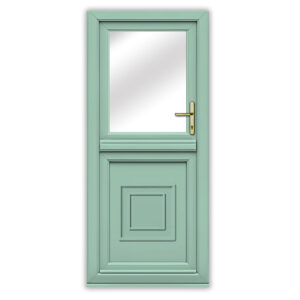 Chartwell Green upvc Stable Door with Regal Panel