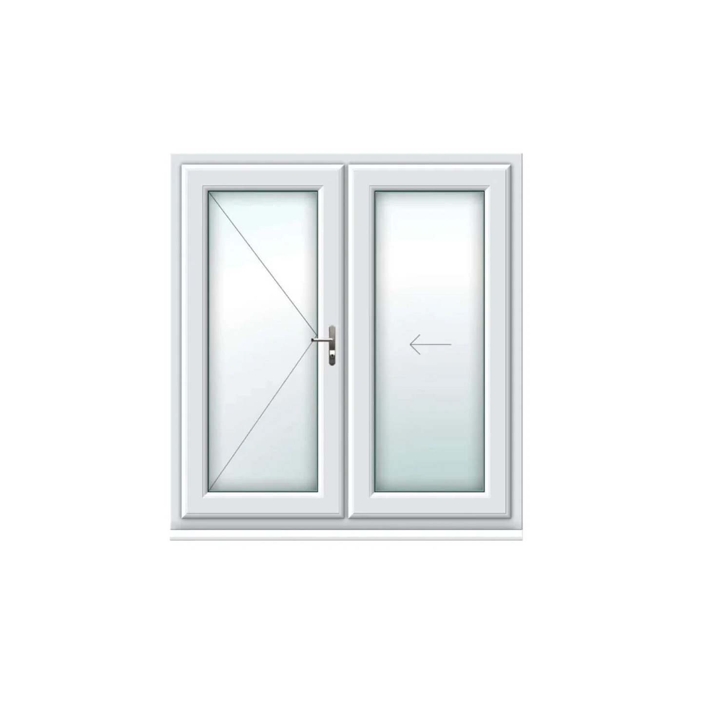 2 Panel uPVC Bifold Doors
