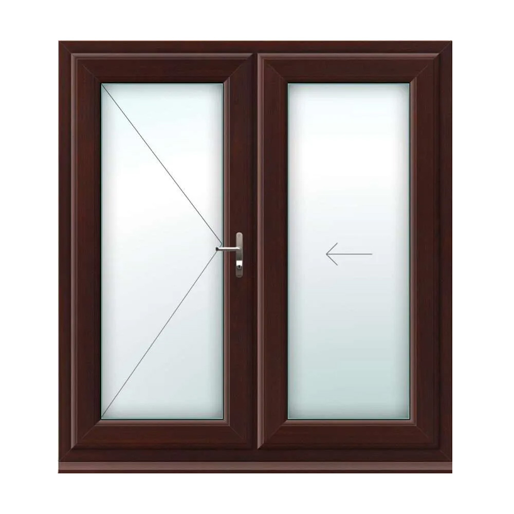 Rosewood 2 Panel Bi Fold Doors