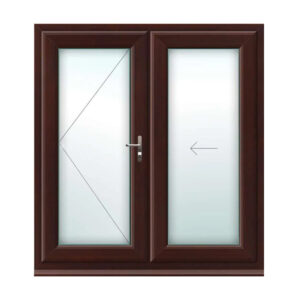 Rosewood 2 Panel Bi Fold Doors