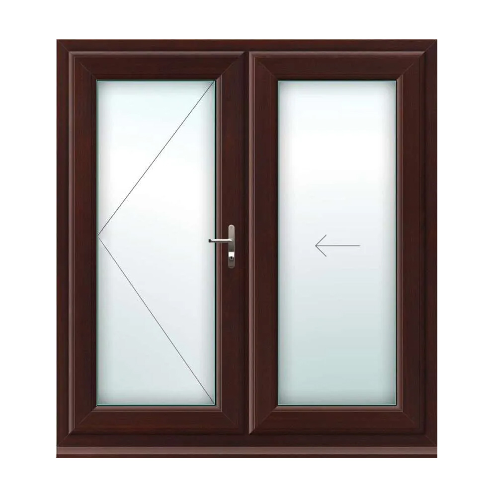 Rosewood 2 Panel Bi Fold Doors