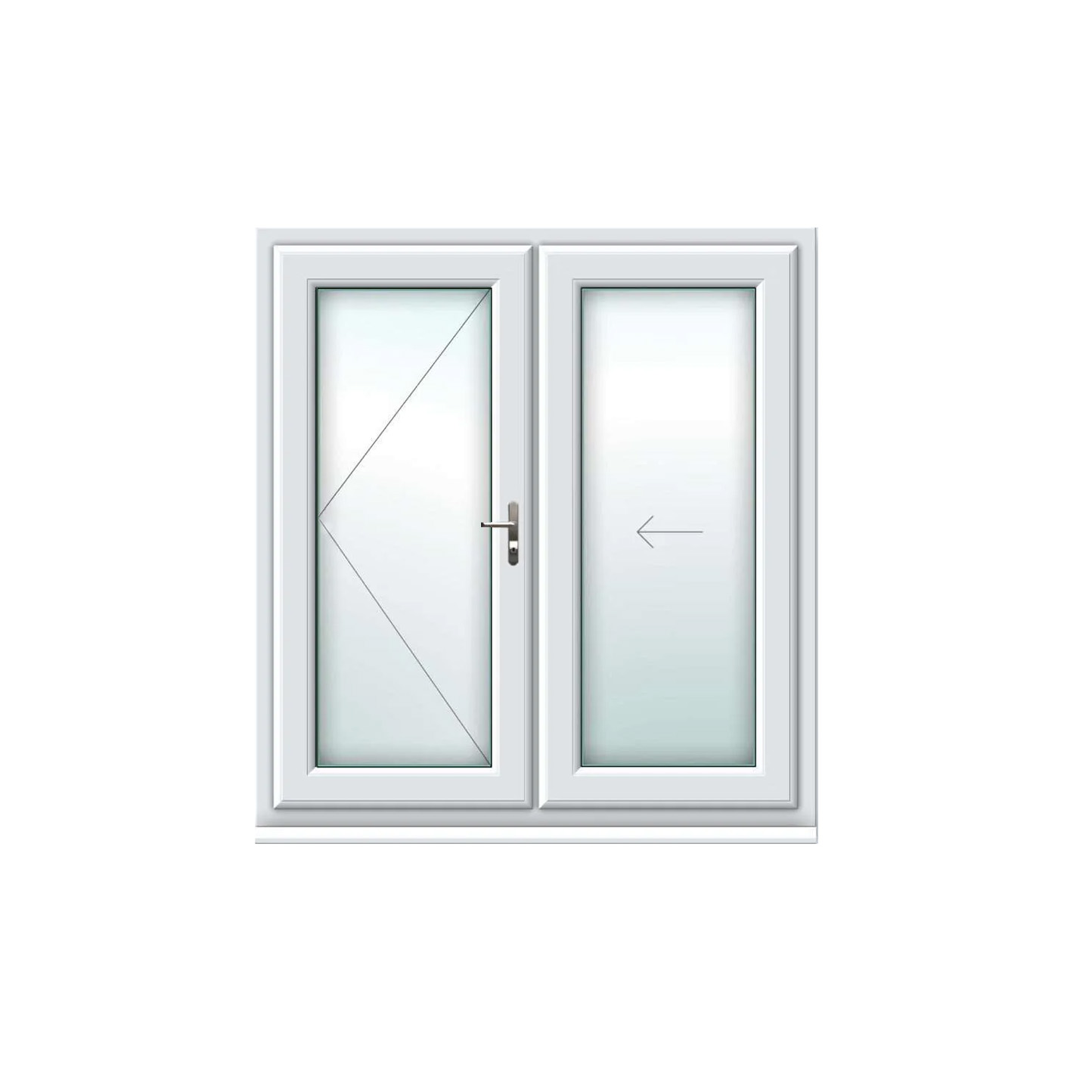 2 Panel uPVC Bifold Doors